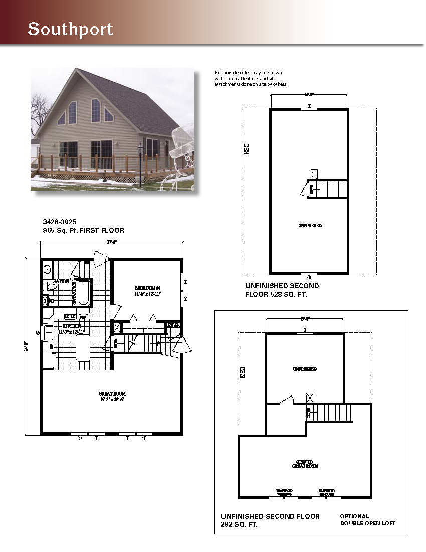 100 1 5 Story Open Floor Plans Cottage House Plans