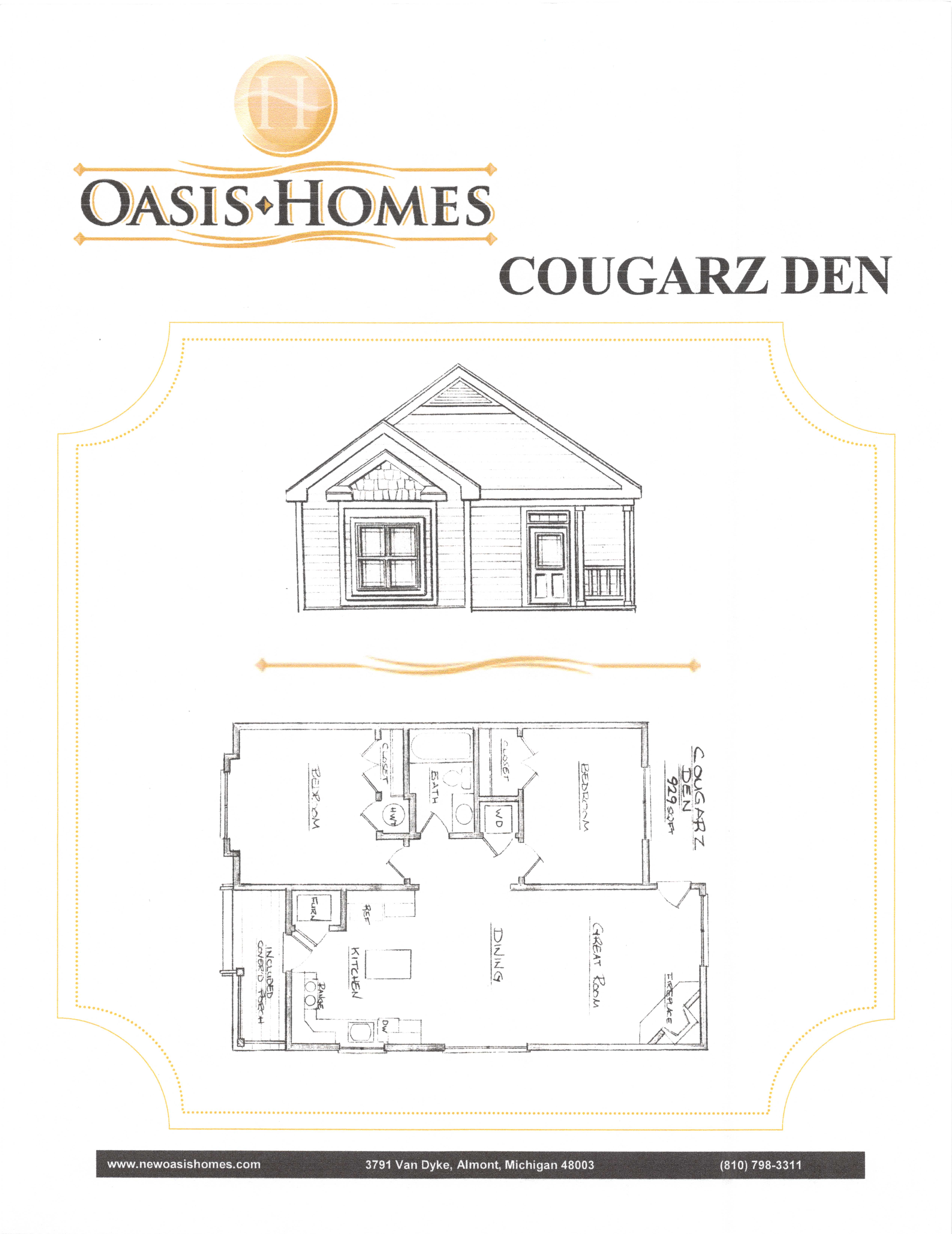 Oasis Mini Cougarz Home