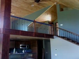 interior wood stairs photo