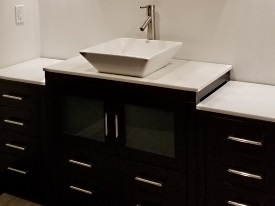 customized tiered bathroom sink photo