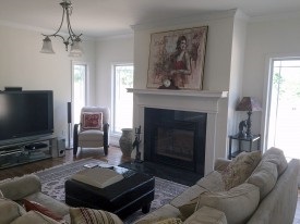 great room with fireplace photo