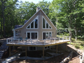 walkout deck on house photo